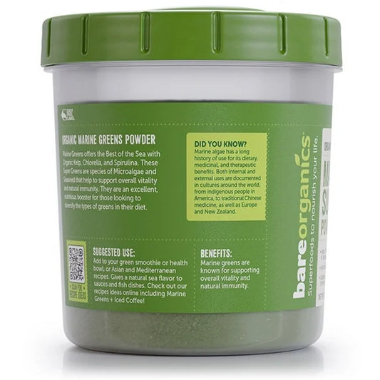 BareOrganics Organic Marine Super Greens Powder