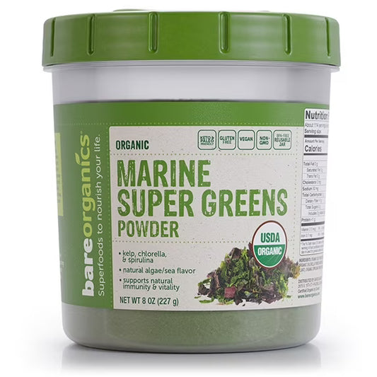 BareOrganics Organic Marine Super Greens Powder